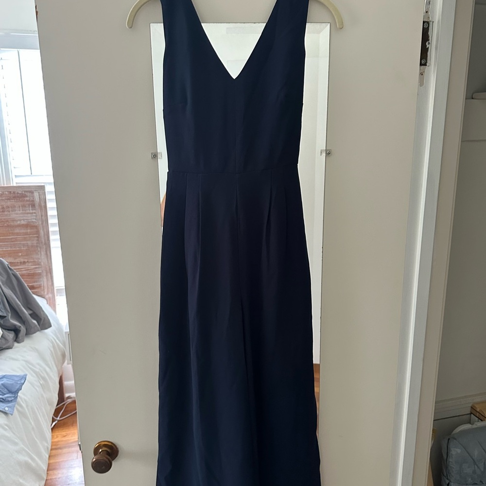 J. Crew Elegant Navy Blue Jumpsuit